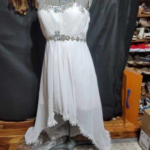Sequined High low Size 10 Dress